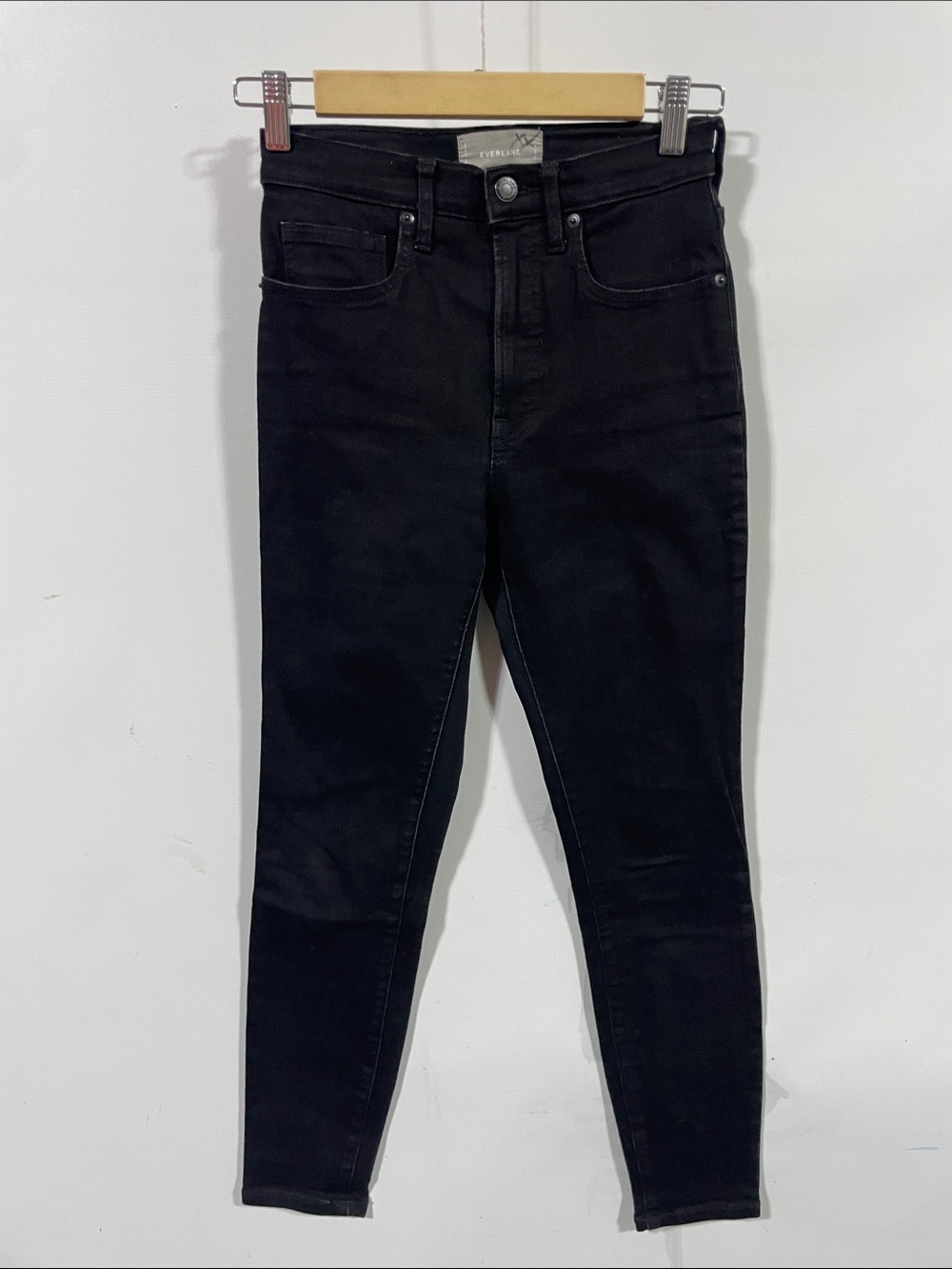 Everlane Women's Black High-Rise Skinny Jeans
